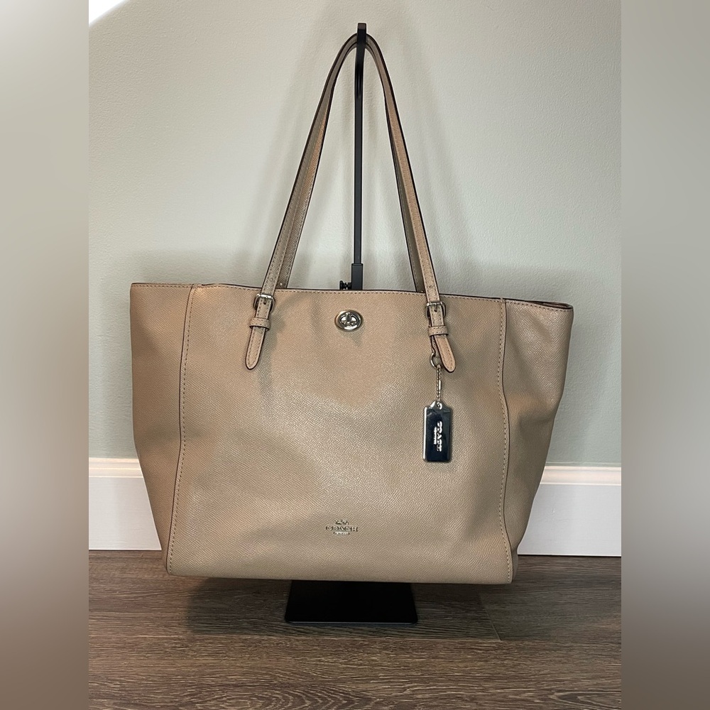 Coach Turn-Lock Tote